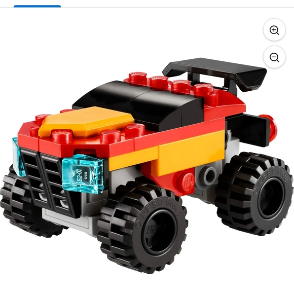 LEGO Creator 3-in-1 Monster Truck - Red, Black, and Yellow - Picture 3 of 5